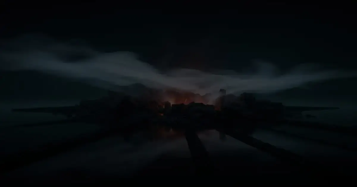 A warm forge glow behind drifting steam, like tourism direct booking software bringing a guest's next step into focus