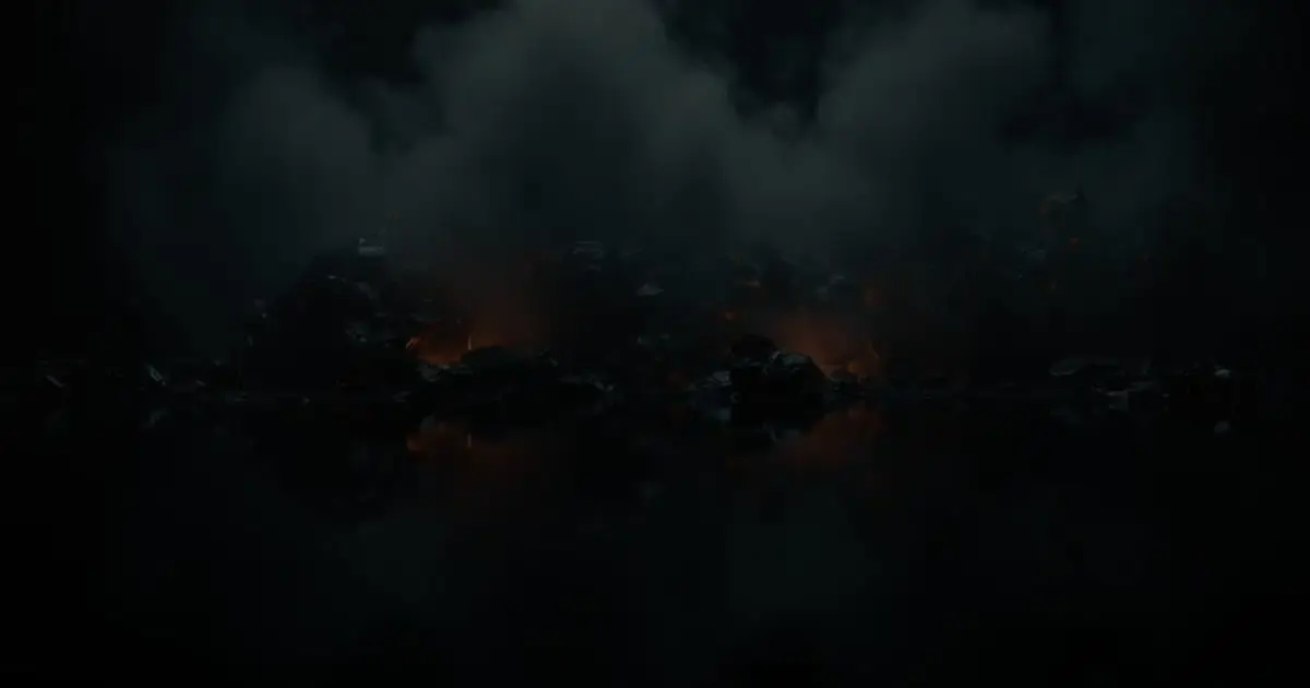 Two separate fires glowing under a cloud of forge steam, like the disconnected tools custom software and app development bring together