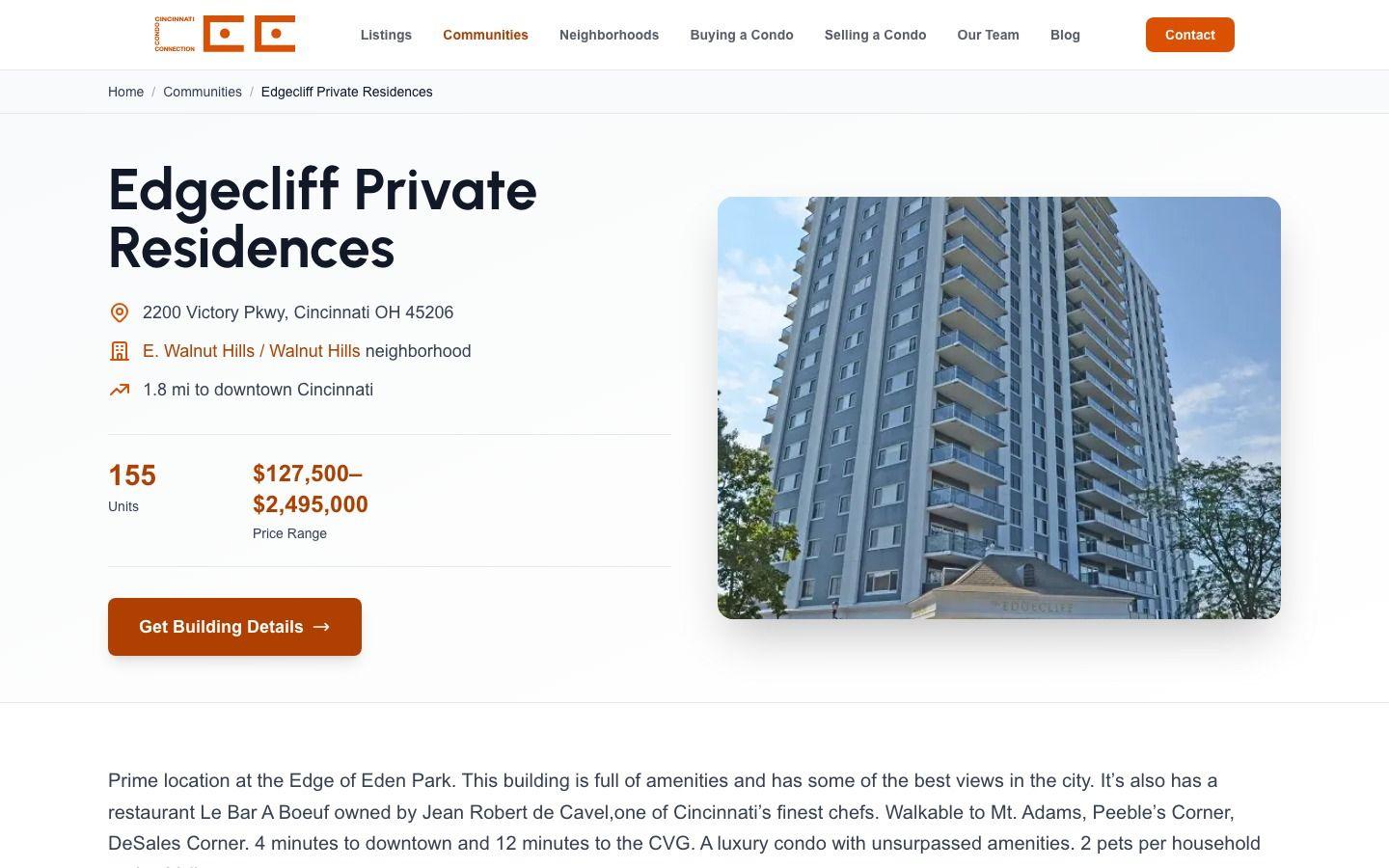 Edgecliff Private Residences, then and now: Live, September 2026