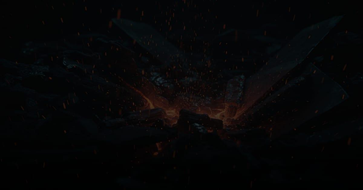 Steel shards forced apart by a burst of molten light and sparks, illustrating what web design costs across the Cincinnati region