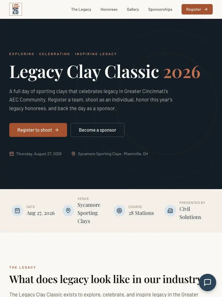 Civil Solutions website: tablet layout