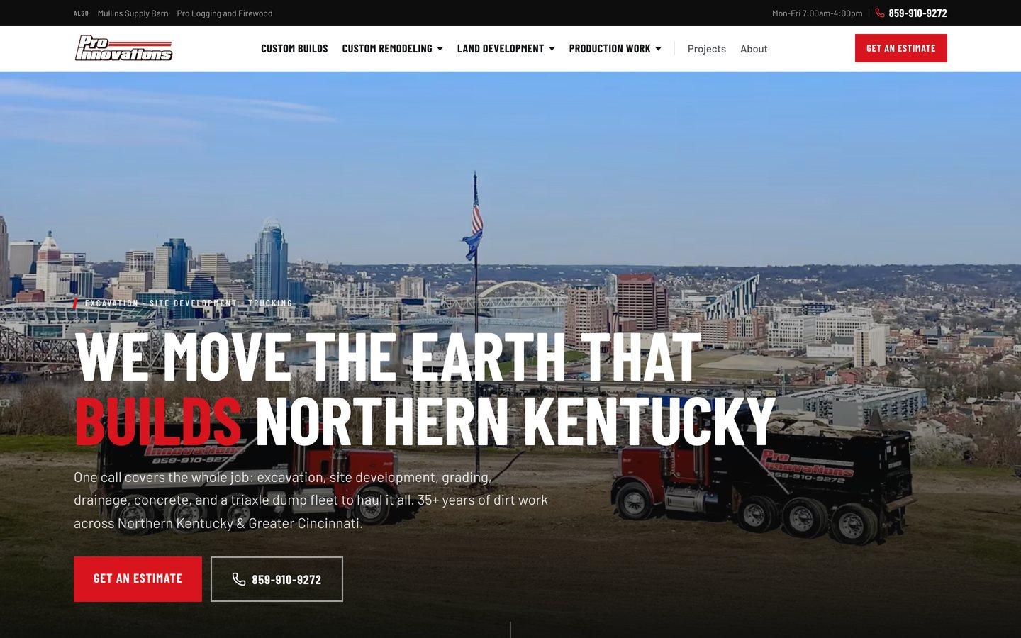 The homepage, before and after: New site